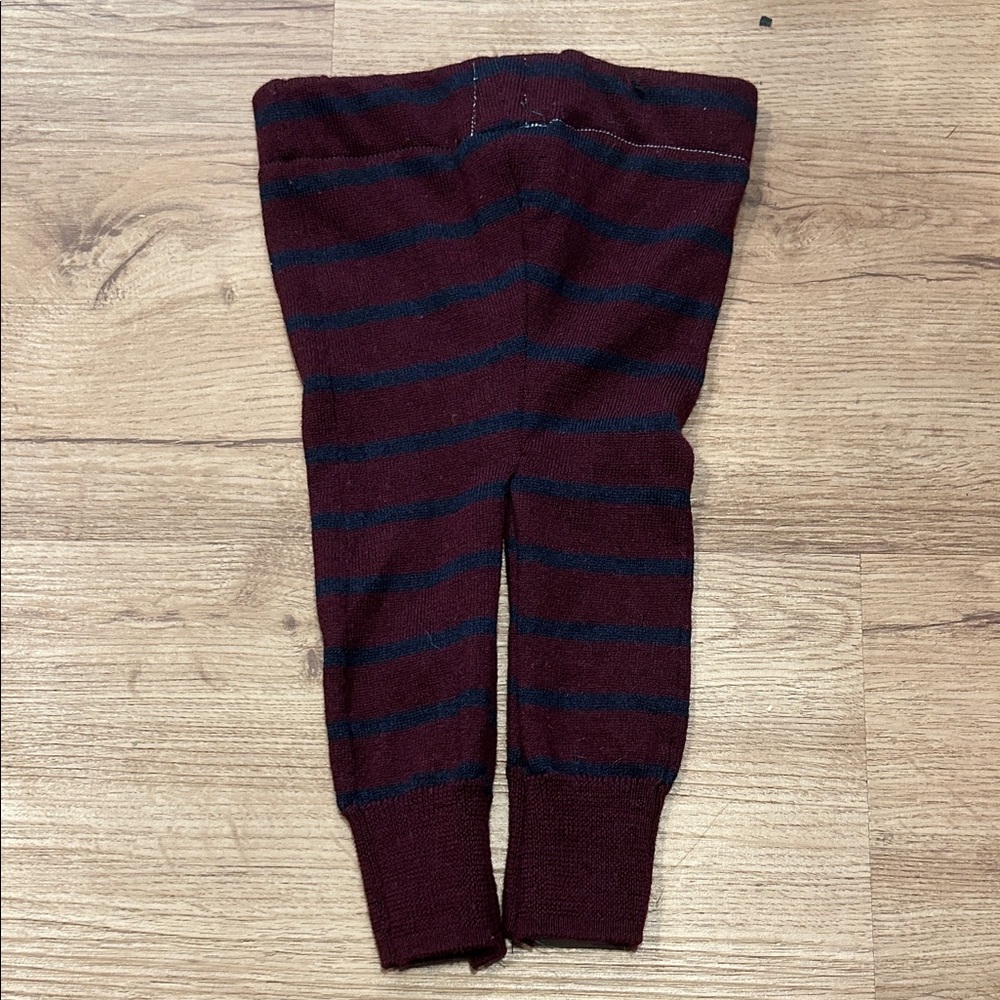 100% Merino Wool Infant Leggings Size 6-12months. Upcycled from Adult Sweater